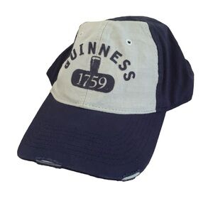 Vintage Guinness Beer Strapback Hat Blue Streetwear Festival